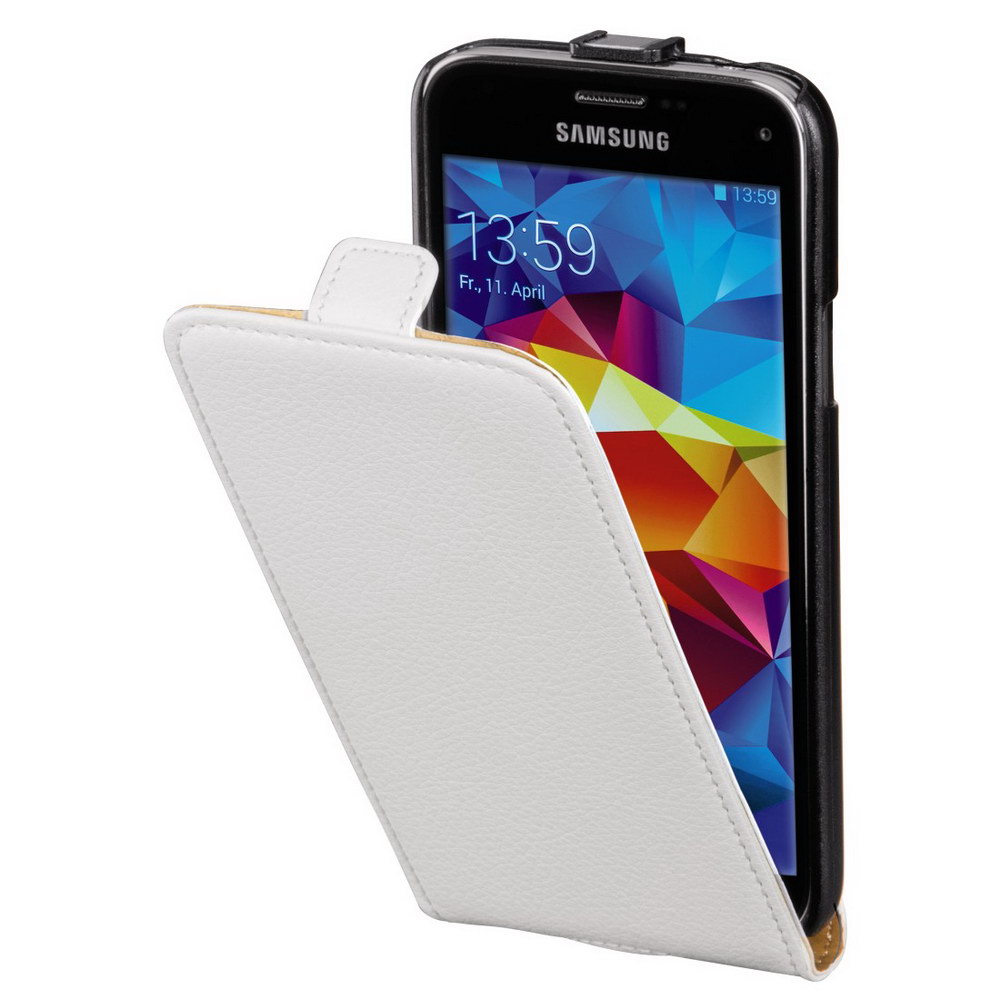 Flip tok Samsung S5 mini (SM-G800) fehér Hama