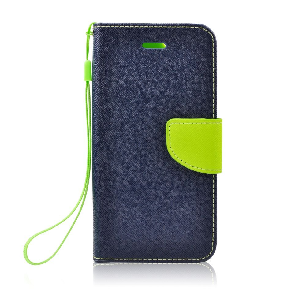 Könyvtok oldalra nyíló Samsung S3 mini (GT-I8190) kék-zöld