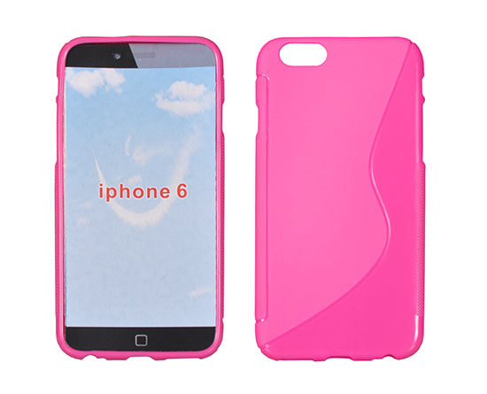 Szilikon tok iPhone 6 plus pink